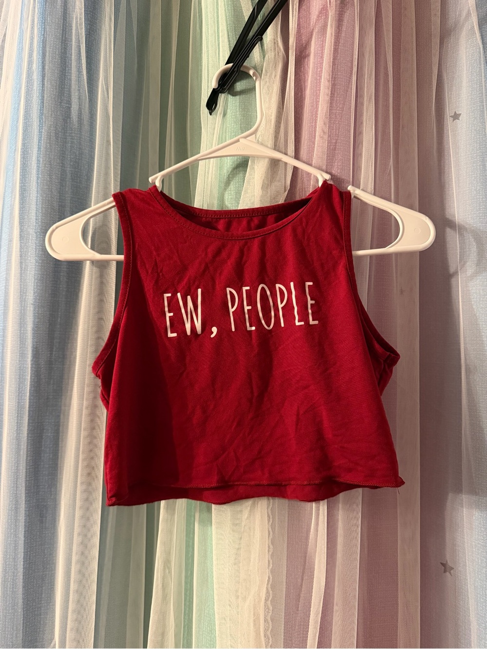 Ew, People Red Cropped Tank Top